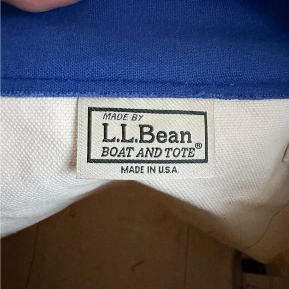 Vintage 1980s Blue and White Boat and Tote Bag - Picture 2 of 8